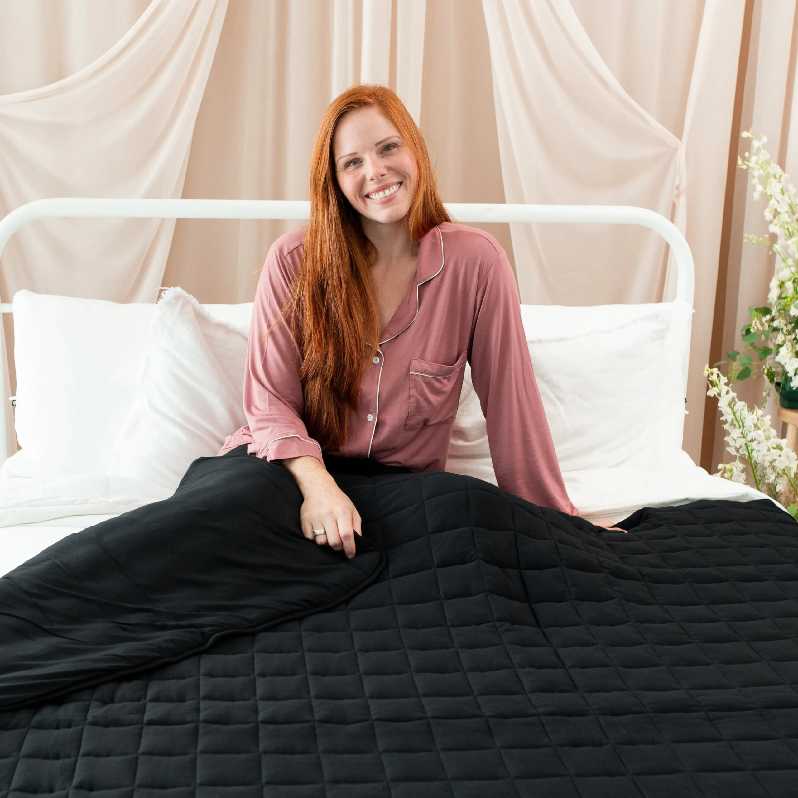 Kyte Baby Adult Quilted Blanket in 3.5 Midnight Outlet