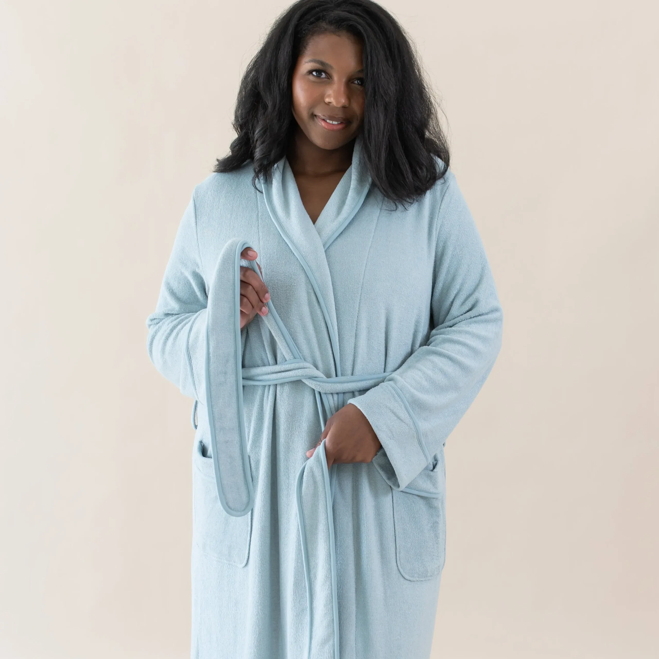 Kyte Baby Adult Robe in Fog Discount