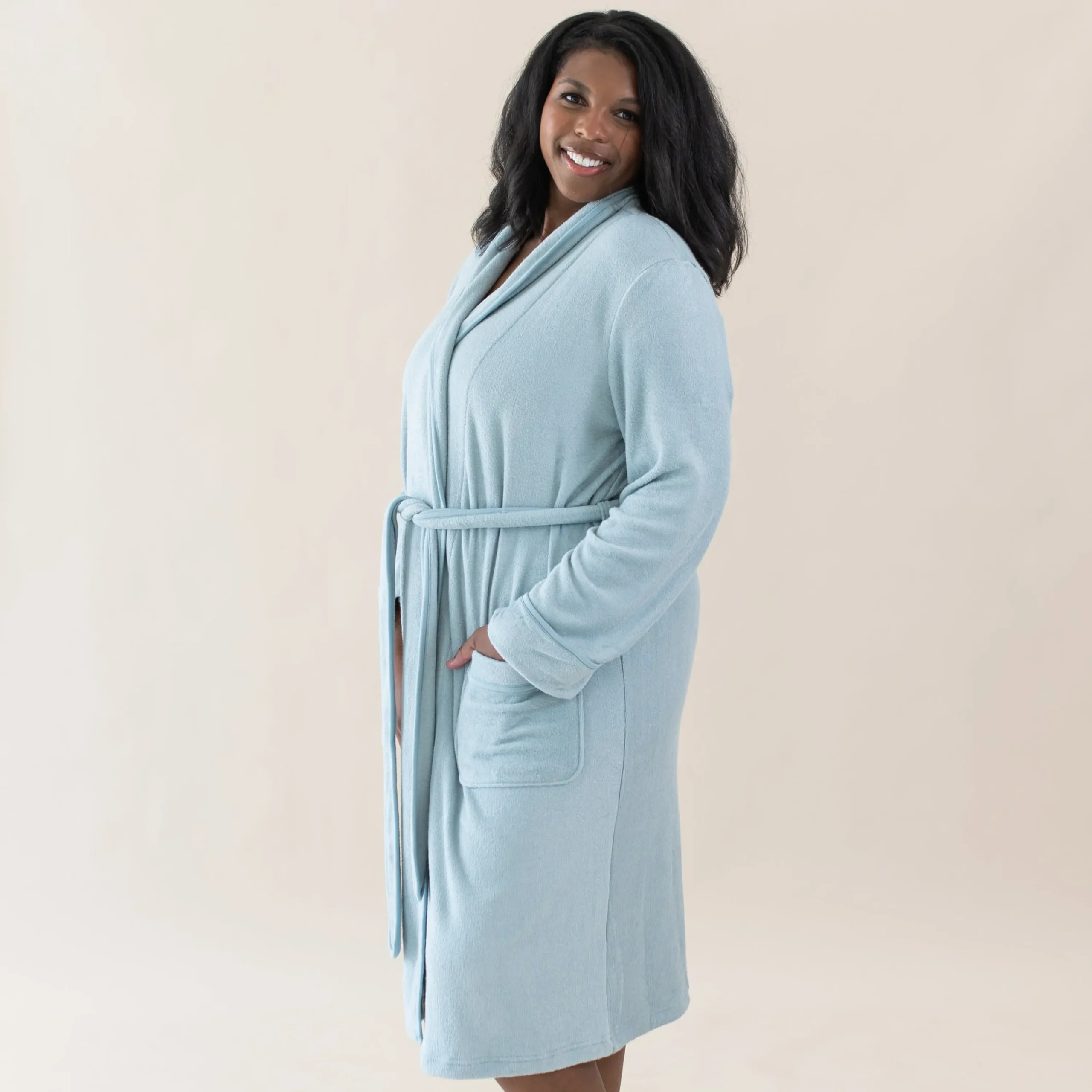 Kyte Baby Adult Robe in Fog Discount