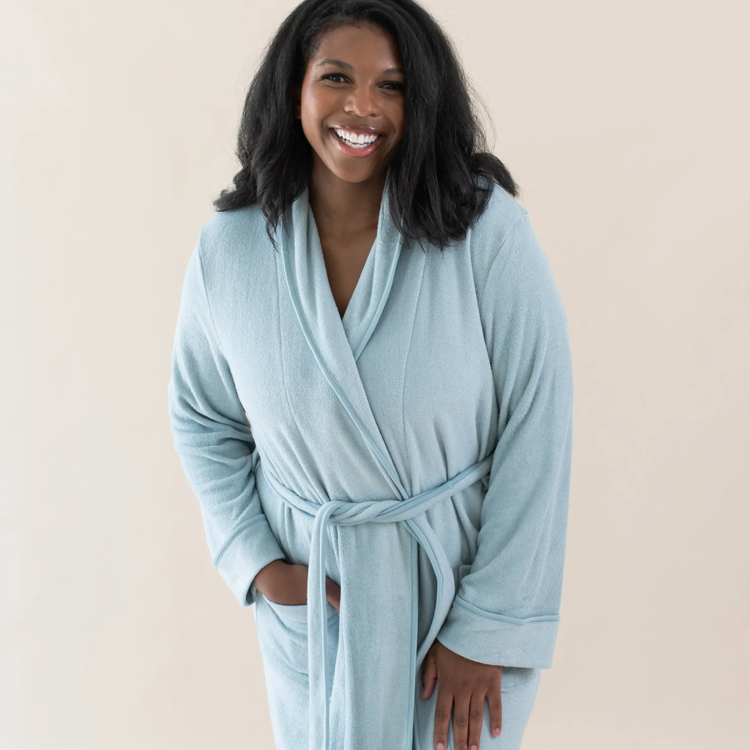 Kyte Baby Adult Robe in Fog Discount