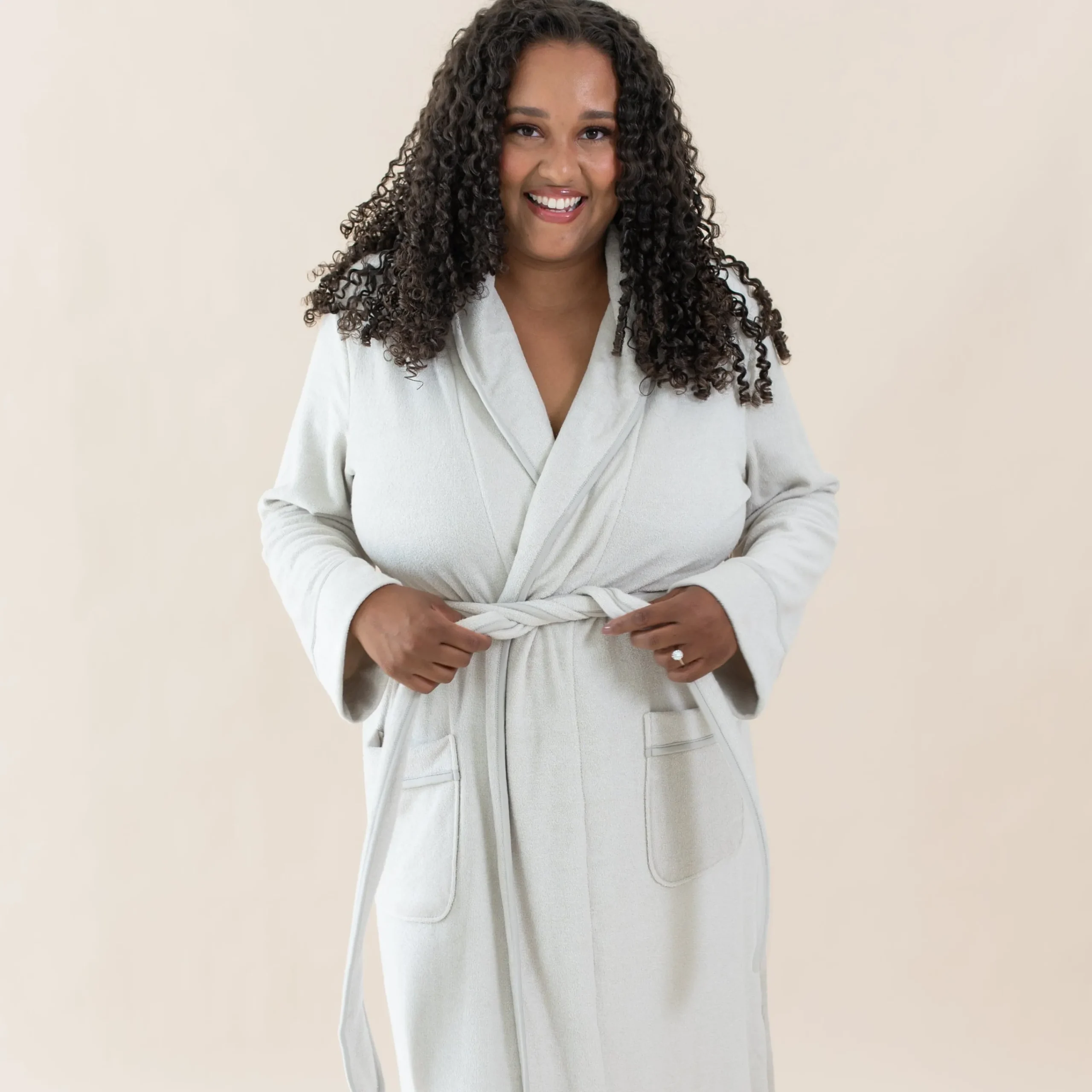 Kyte Baby Adult Robe in Oat Discount