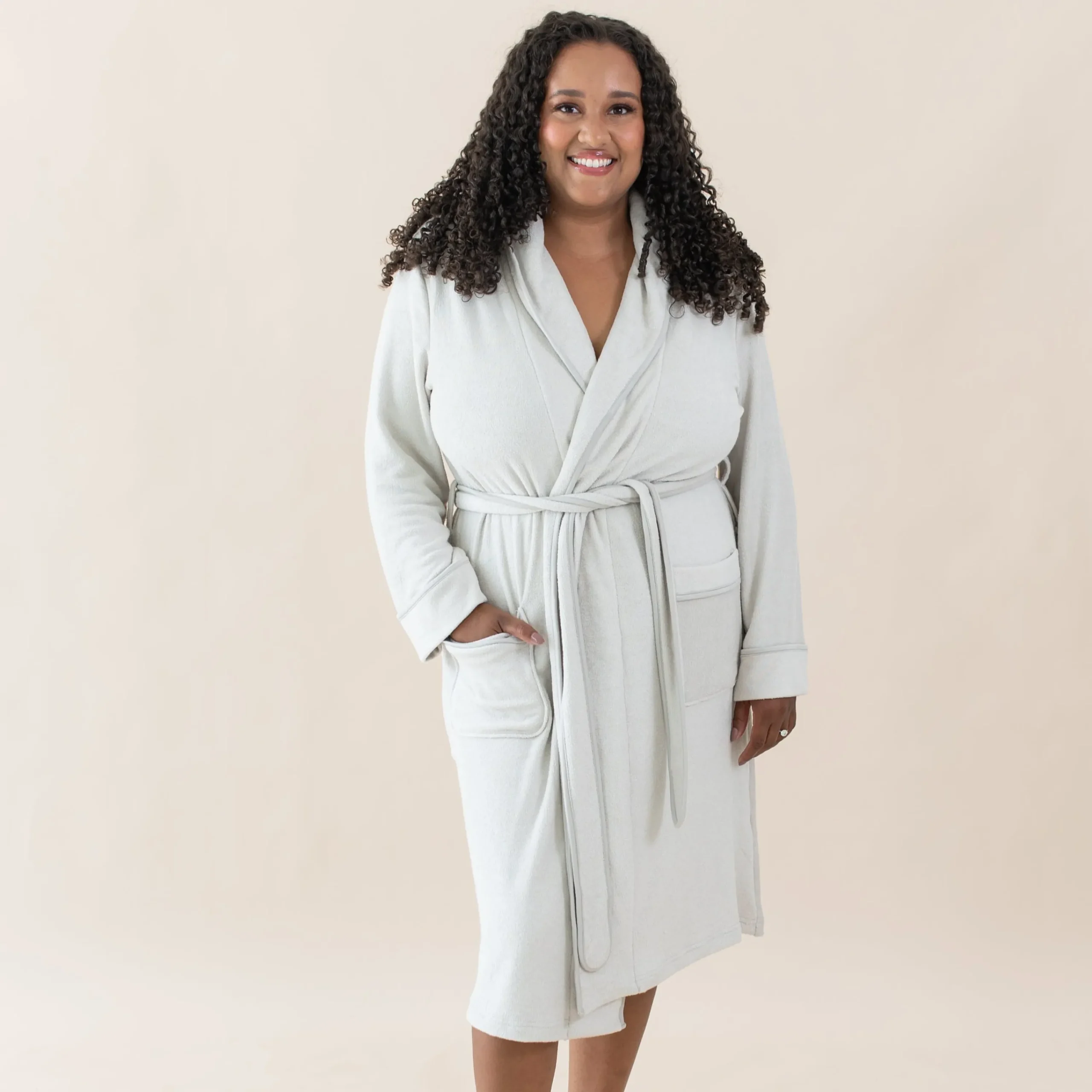 Kyte Baby Adult Robe in Oat Discount
