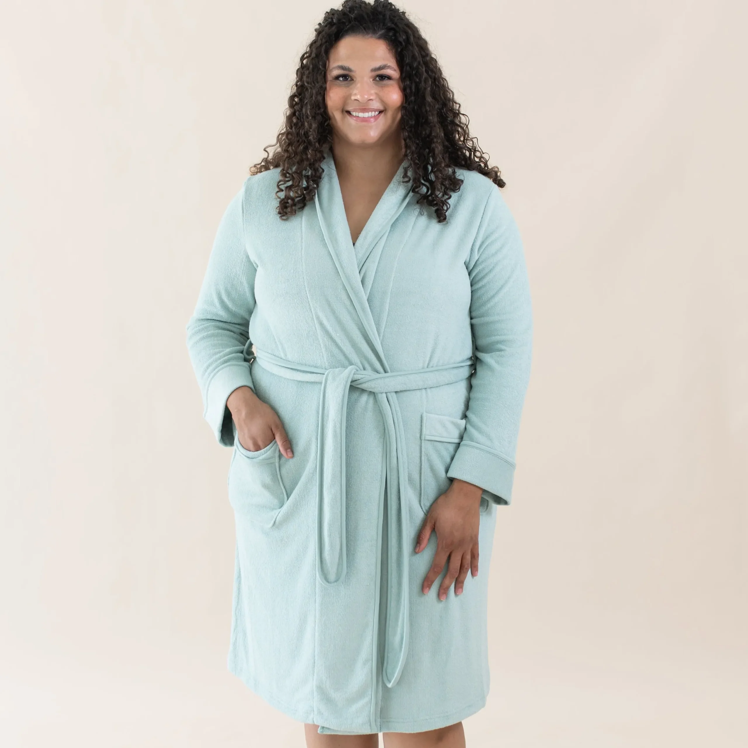 Kyte Baby Adult Robe in Sage Discount