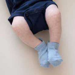 Kyte Baby Ankle Socks Combo 5-Pack in Cool Cool Set: Cloud/Oat/Fog/Slate/Navy New