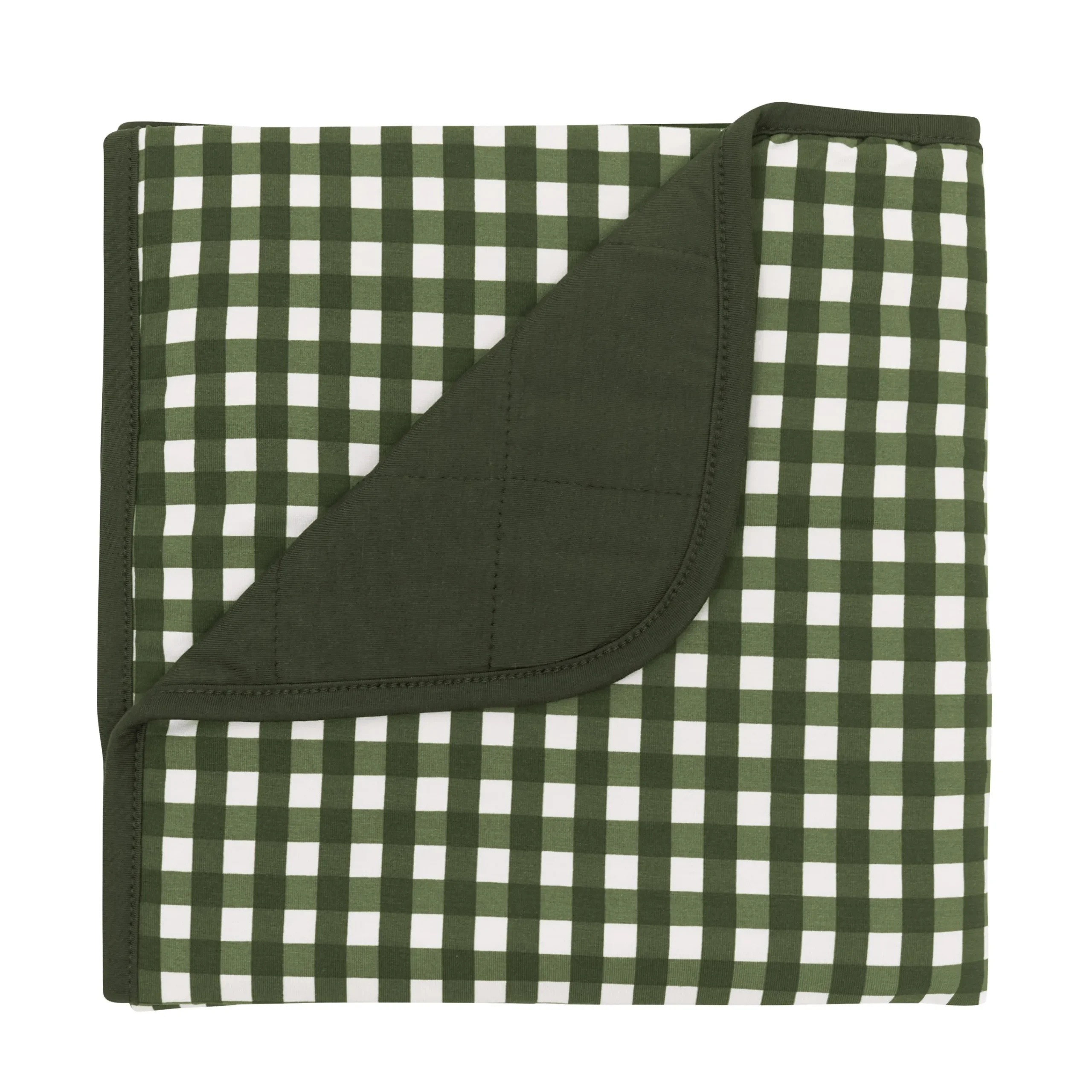 Kyte Baby Baby Blanket in Gingham Fir New