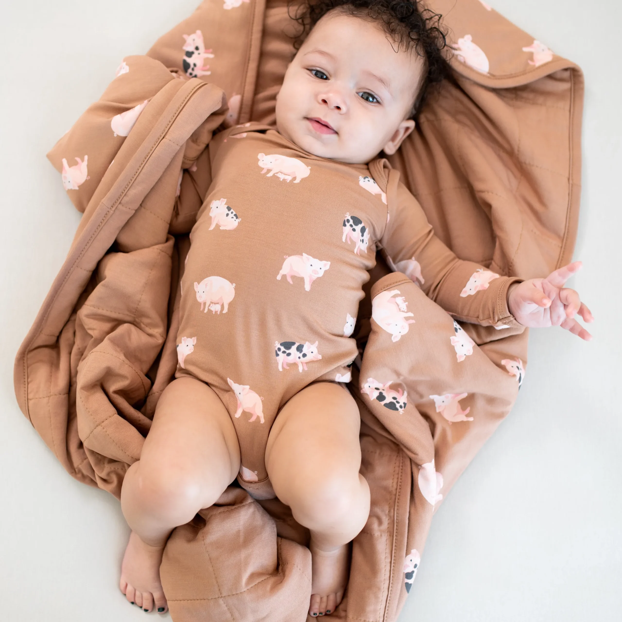 Kyte Baby Baby Blanket in Pig 1.0 New