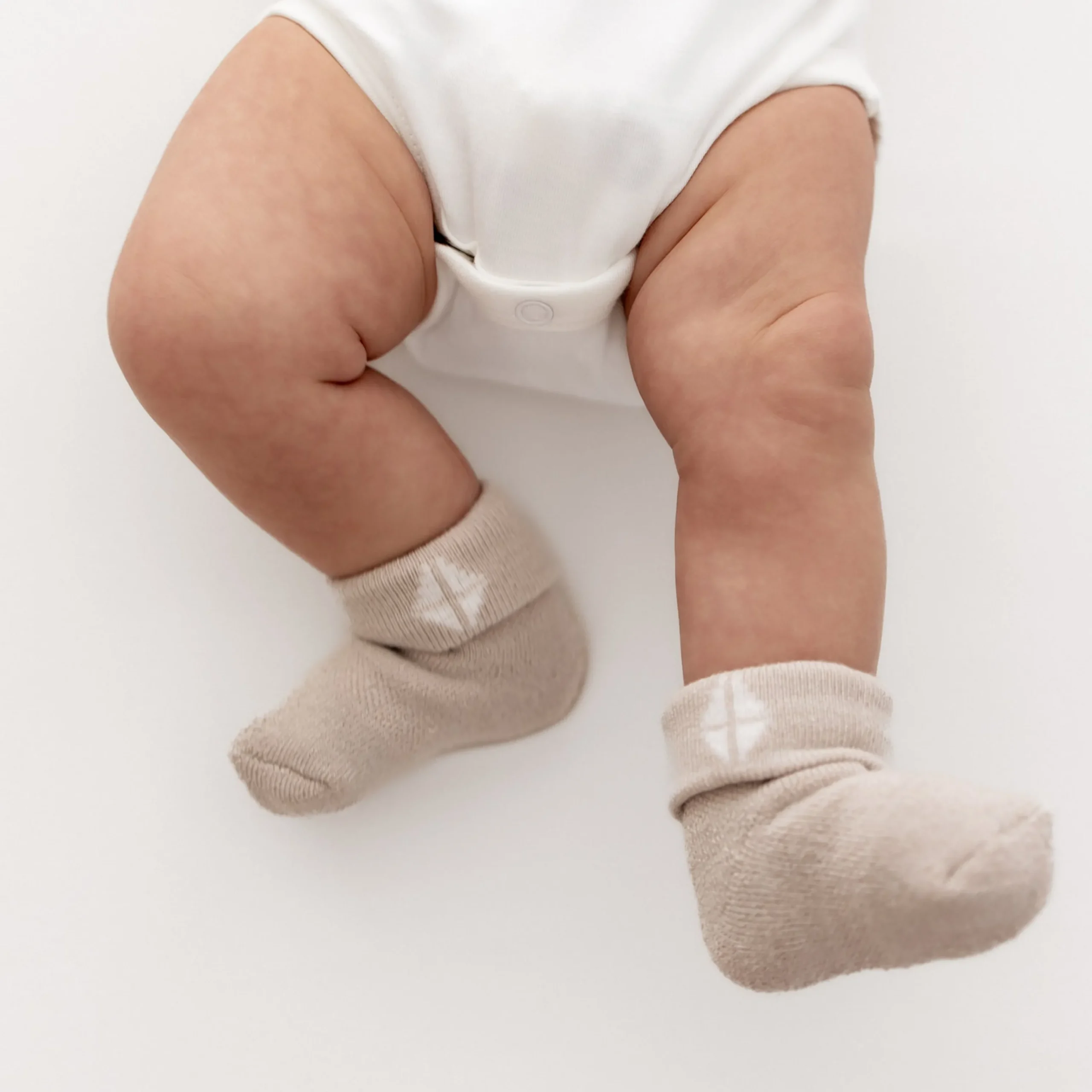 Kyte Baby Baby 3-Pack Socks in Neutral Neutral Set: Cloud/Oat/Sage