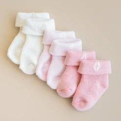 Kyte Baby Baby 3-Pack Socks in Pastel Pastel Set: Cloud/Sakura/Crepe Discount