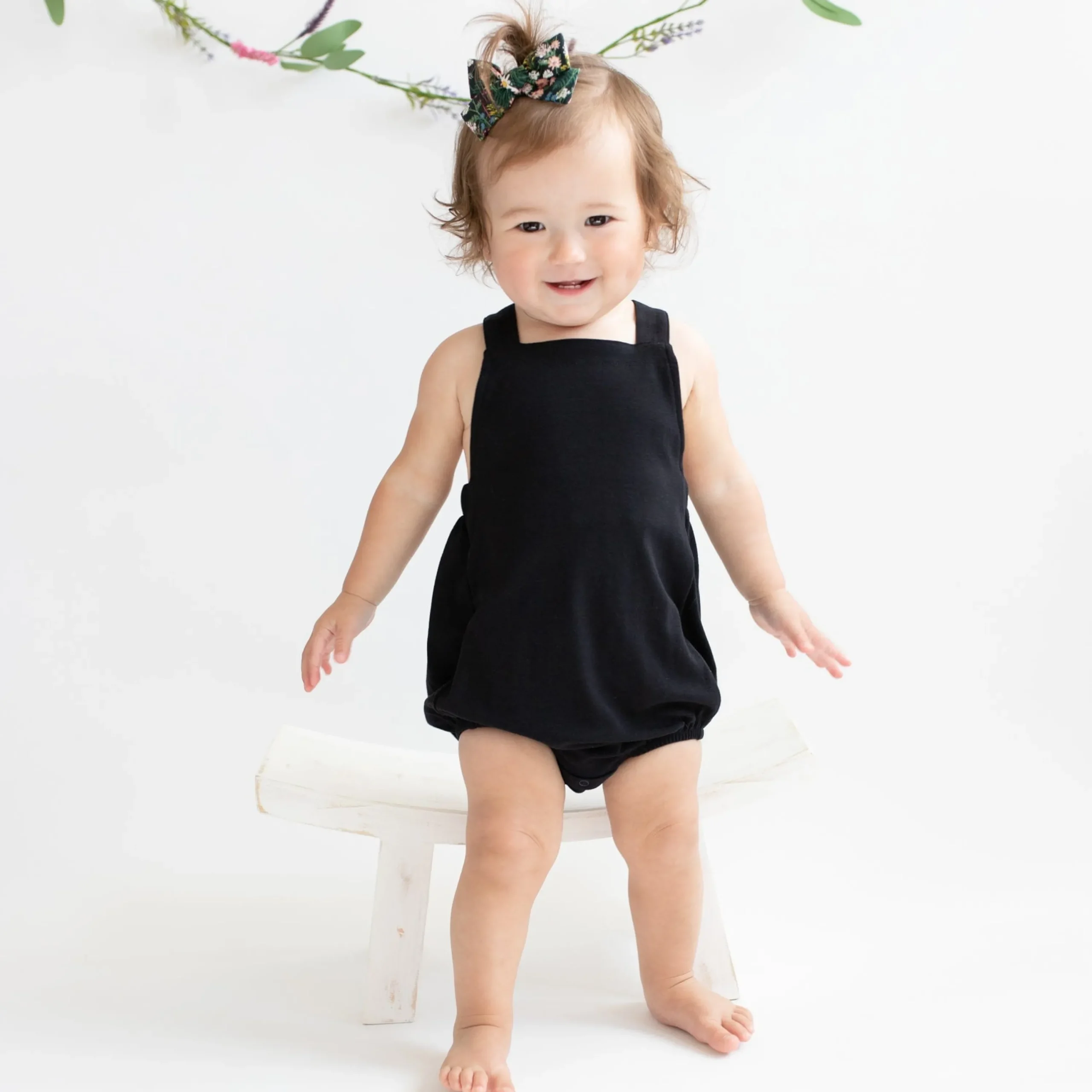 Kyte Baby Bamboo Jersey Bubble Overall in Midnight Clearance
