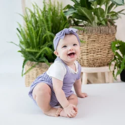 Kyte Baby Bamboo Jersey Bubble Overall in Taro Outlet