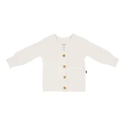 Kyte Baby Bamboo Jersey Cardigan in Oat New