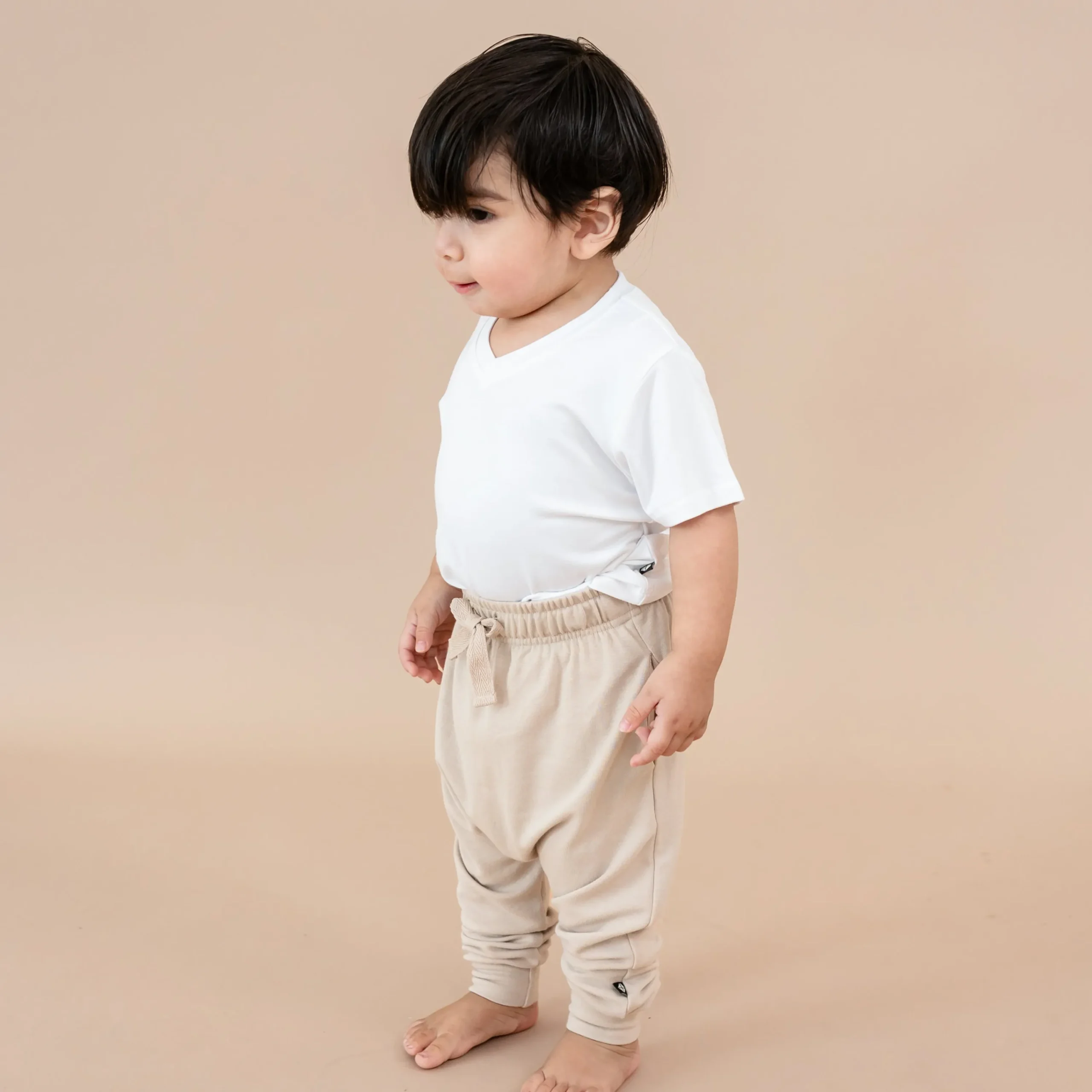 Kyte Baby Bamboo Jersey Harem Pants in Bisque Outlet