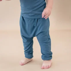 Kyte Baby Bamboo Jersey Harem Pants in Atlantic New