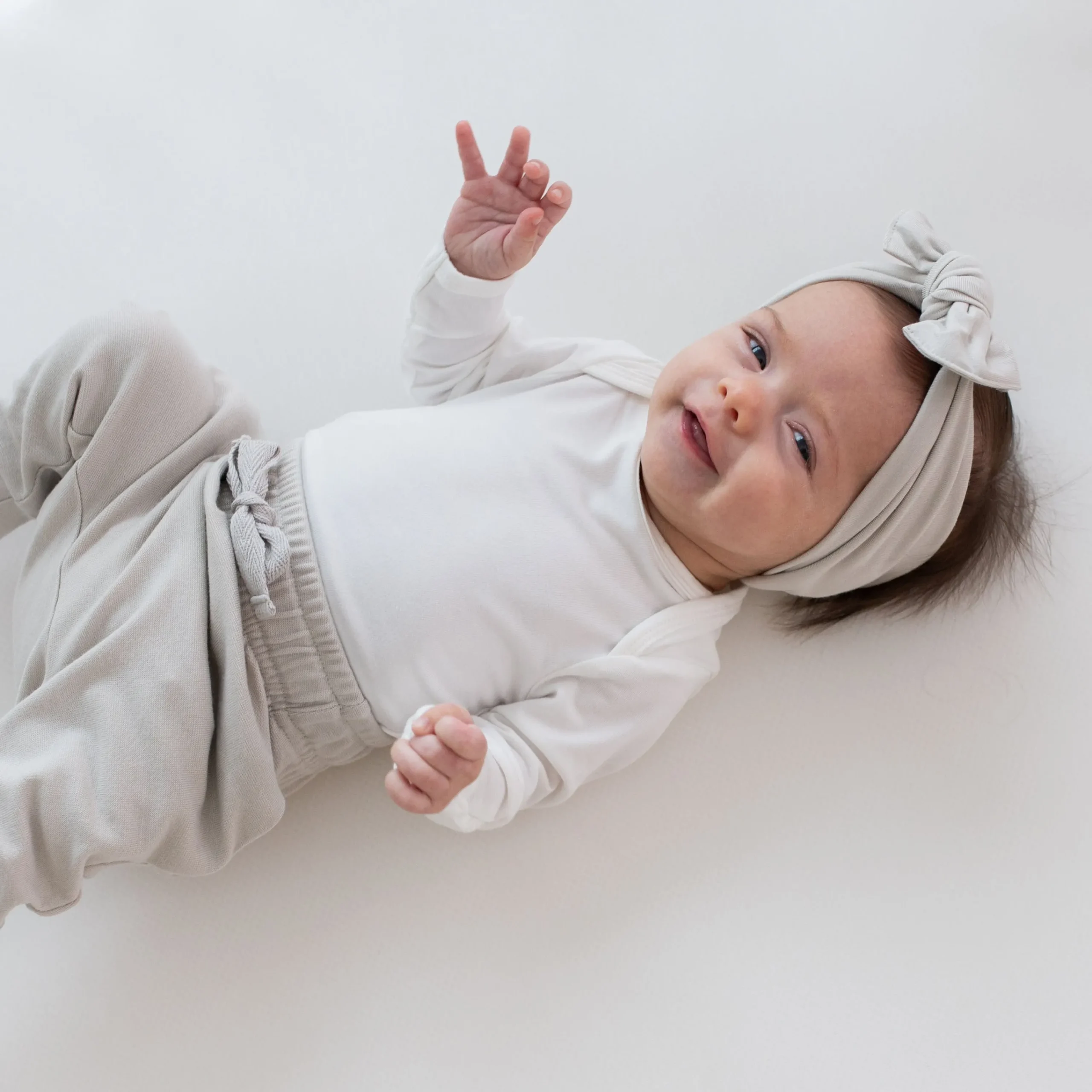Kyte Baby Bamboo Jersey Harem Pants in Oat Sale