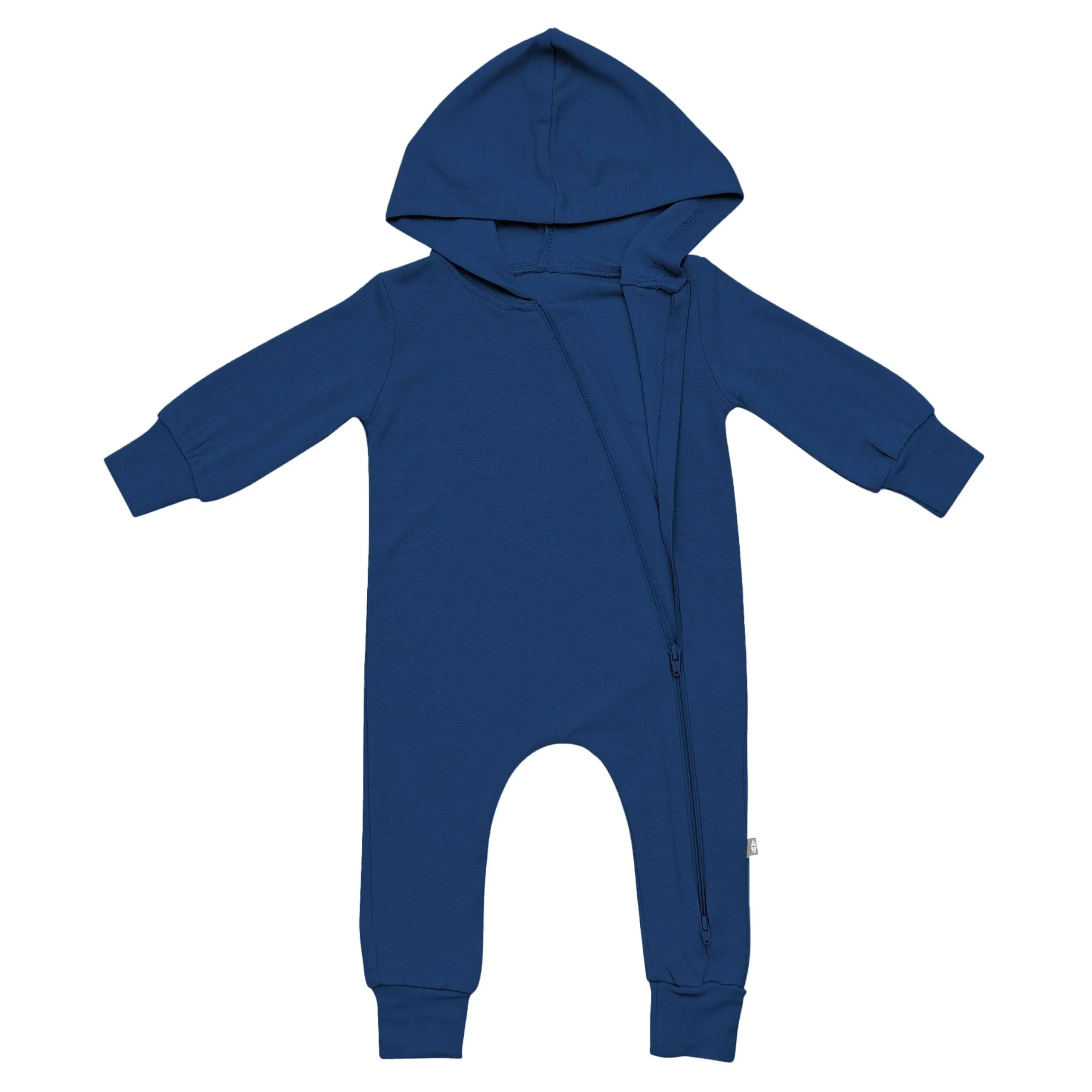 Kyte Baby Bamboo Jersey Hooded Zippered Romper in Tahoe Online