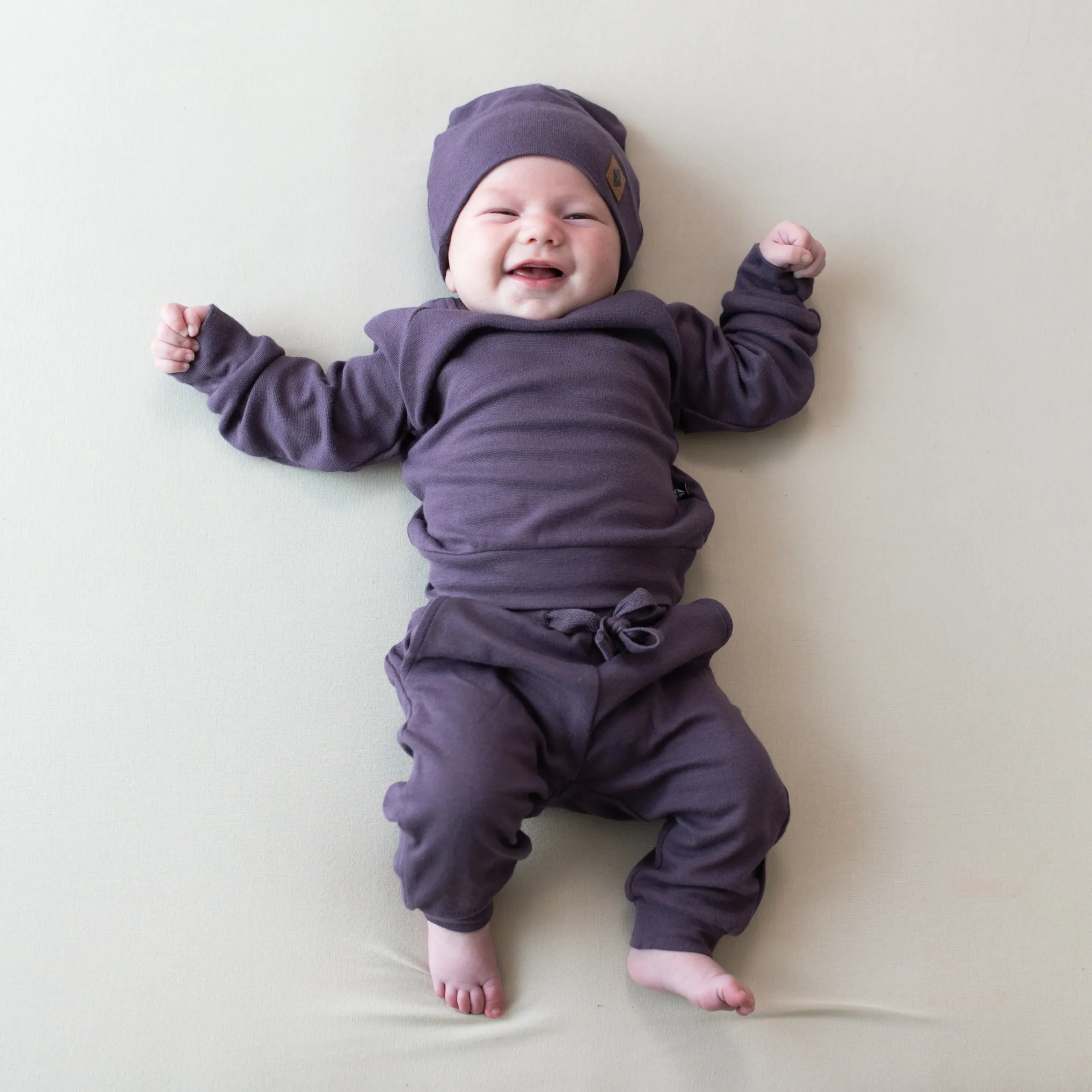 Kyte Baby Bamboo Jersey Jogger Set in Currant