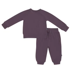 Kyte Baby Bamboo Jersey Jogger Set in Currant