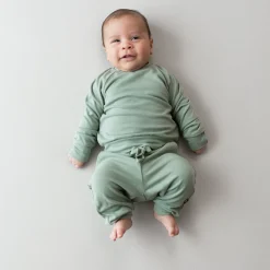 Kyte Baby Bamboo Jersey Jogger Set in Thyme Online