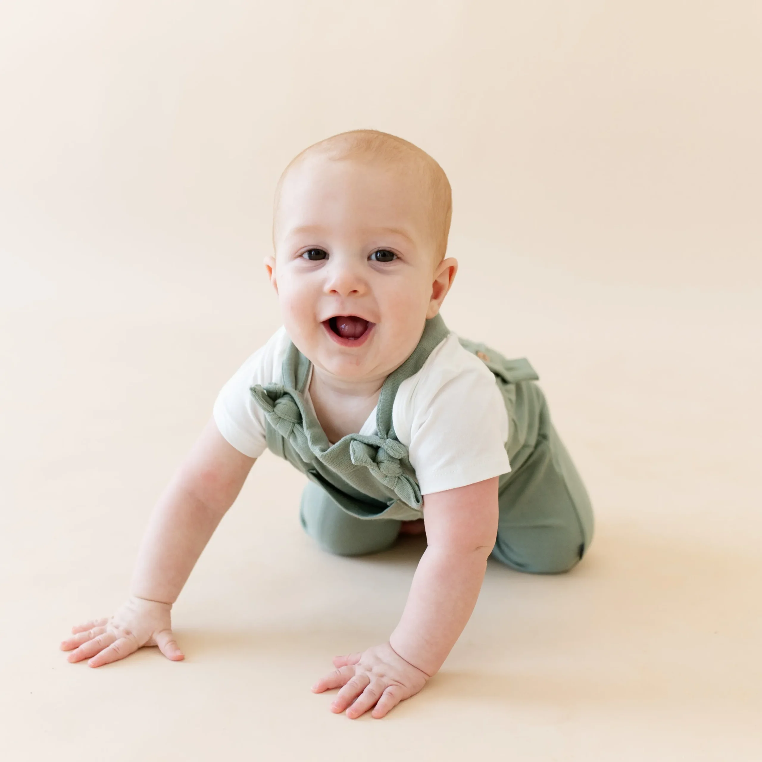 Kyte Baby Bamboo Jersey Overall in Thyme New