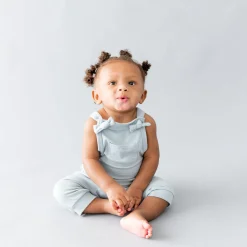 Kyte Baby Bamboo Jersey Overall in Fog Clearance