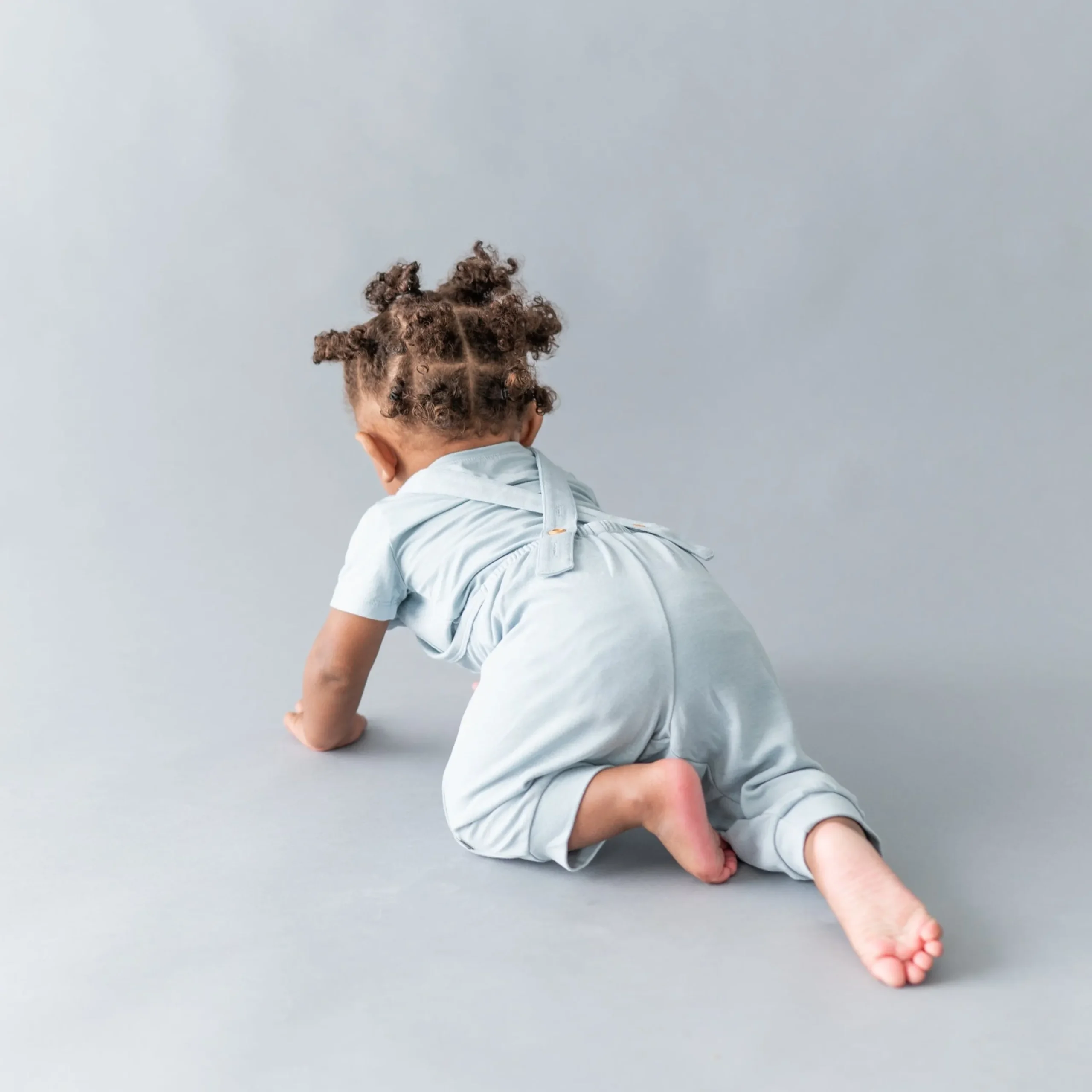 Kyte Baby Bamboo Jersey Overall in Fog Clearance
