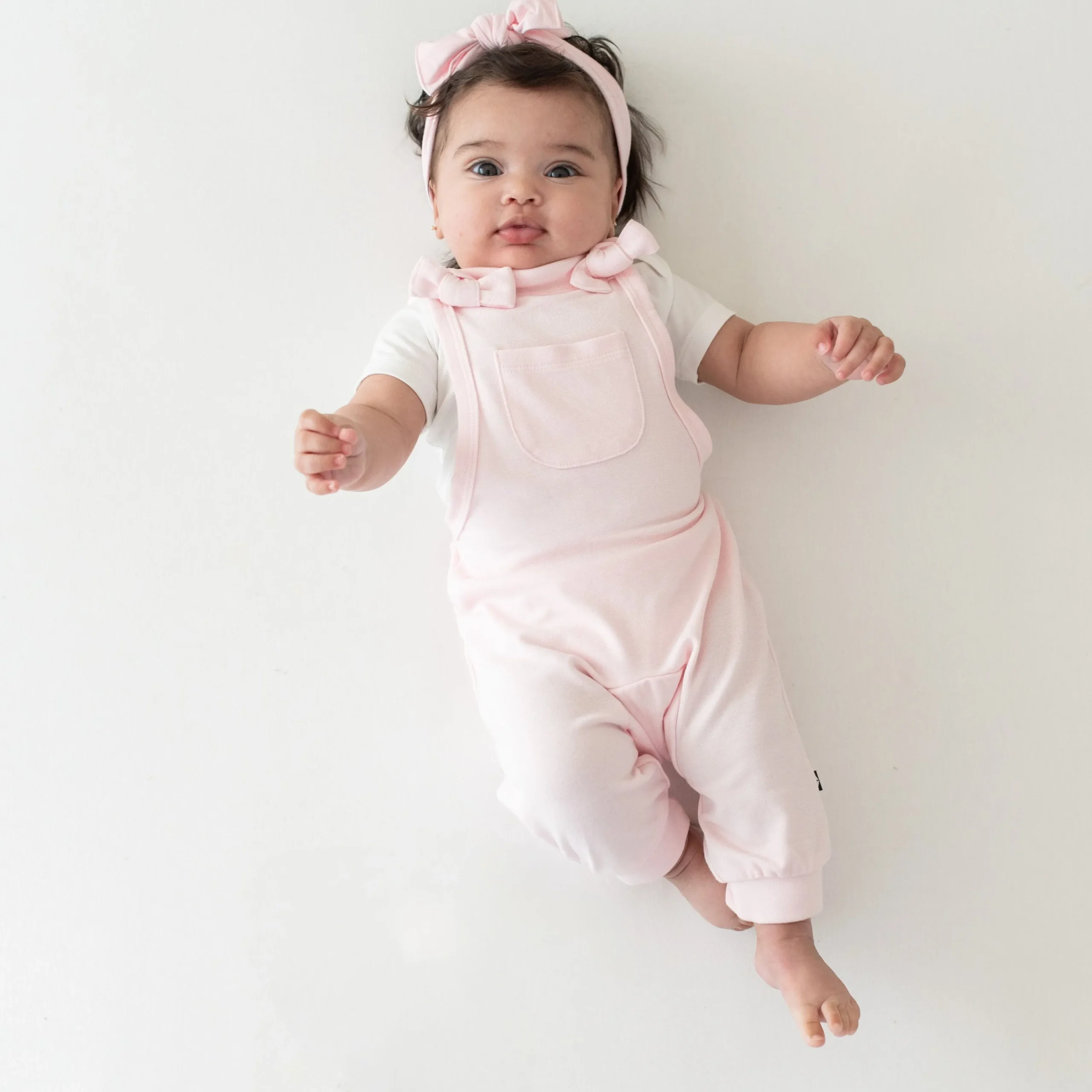 Kyte Baby Bamboo Jersey Overall in Sakura Clearance