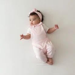 Kyte Baby Bamboo Jersey Overall in Sakura Clearance