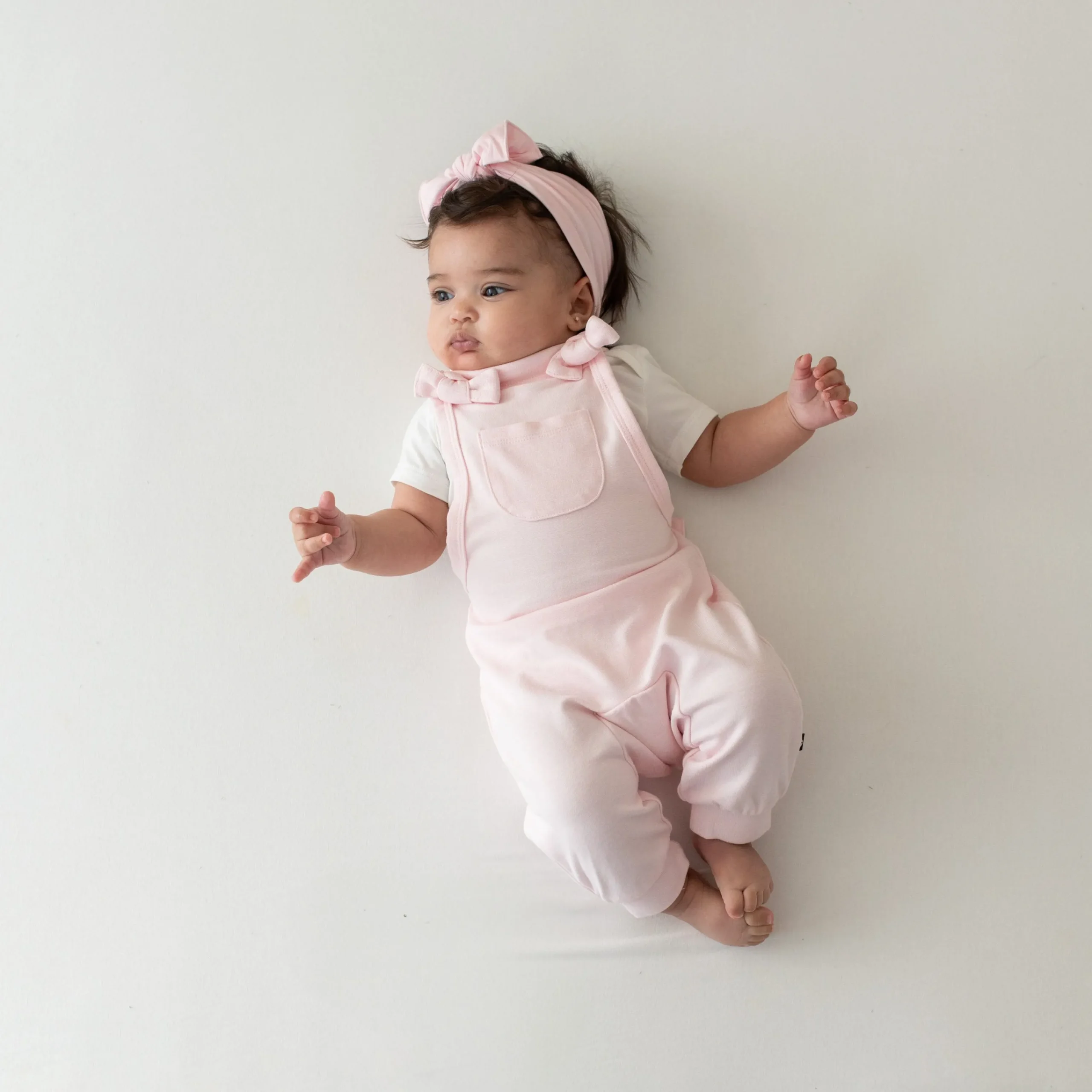 Kyte Baby Bamboo Jersey Overall in Sakura Clearance