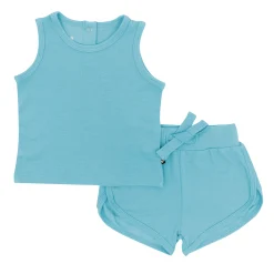 Kyte Baby Bamboo Jersey Tank Jogger Set in Makai Online