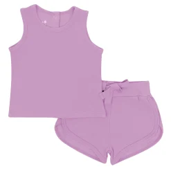 Kyte Baby Bamboo Jersey Tank Jogger Set in Poi Best