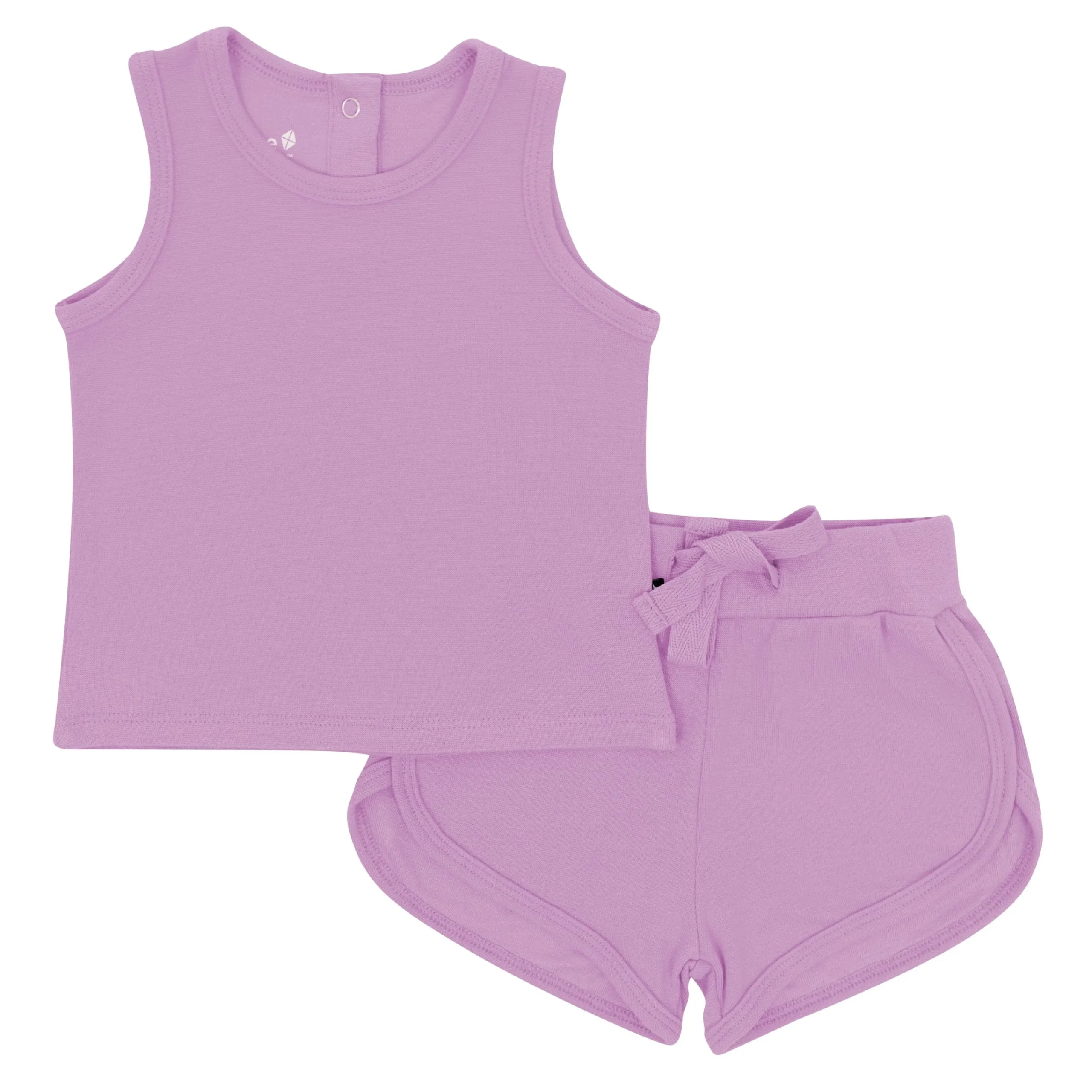 Kyte Baby Bamboo Jersey Tank Jogger Set in Poi Best