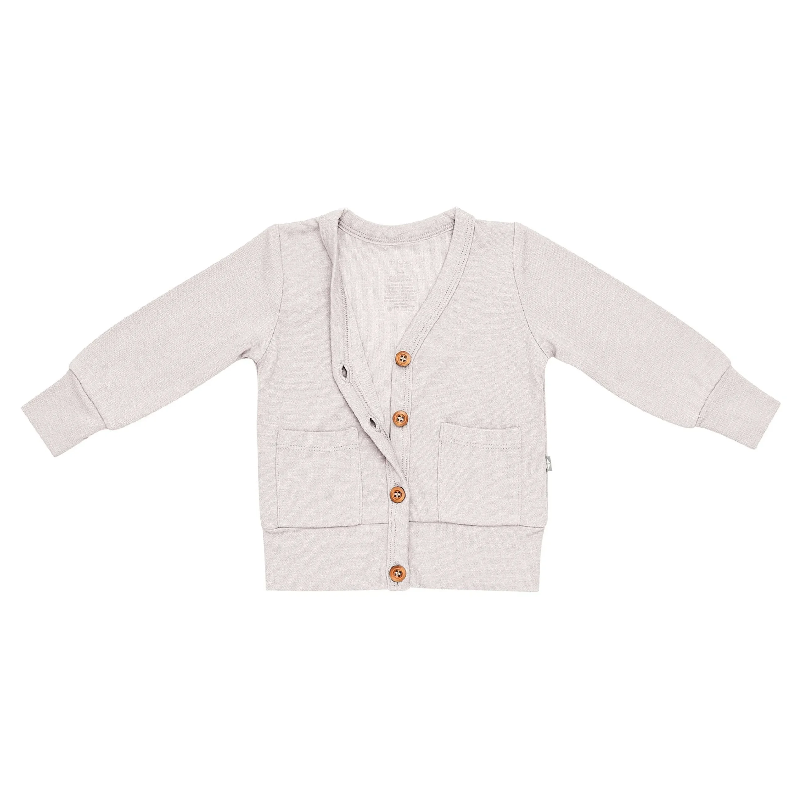 Kyte Baby Bamboo Jersey Toddler Cardigan in Oat Hot