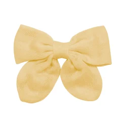 Kyte Baby Bamboo Muslin Alligator Clip Bow in Sandcastle Clearance