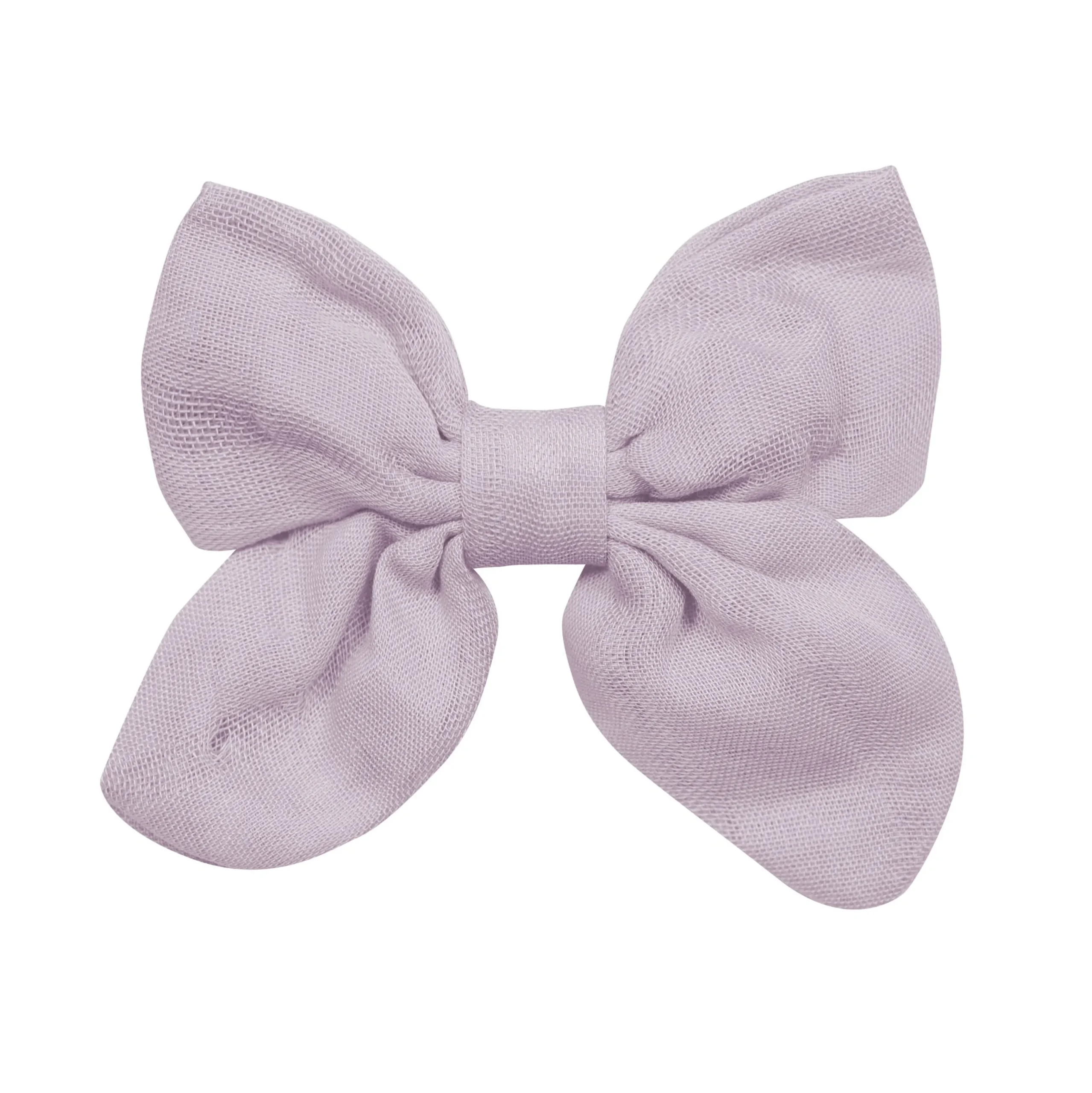 Kyte Baby Bamboo Muslin Alligator Clip Bow in Wisteria Sale
