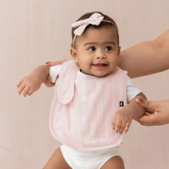 Kyte Baby Bamboo Muslin Bib in Blush Outlet
