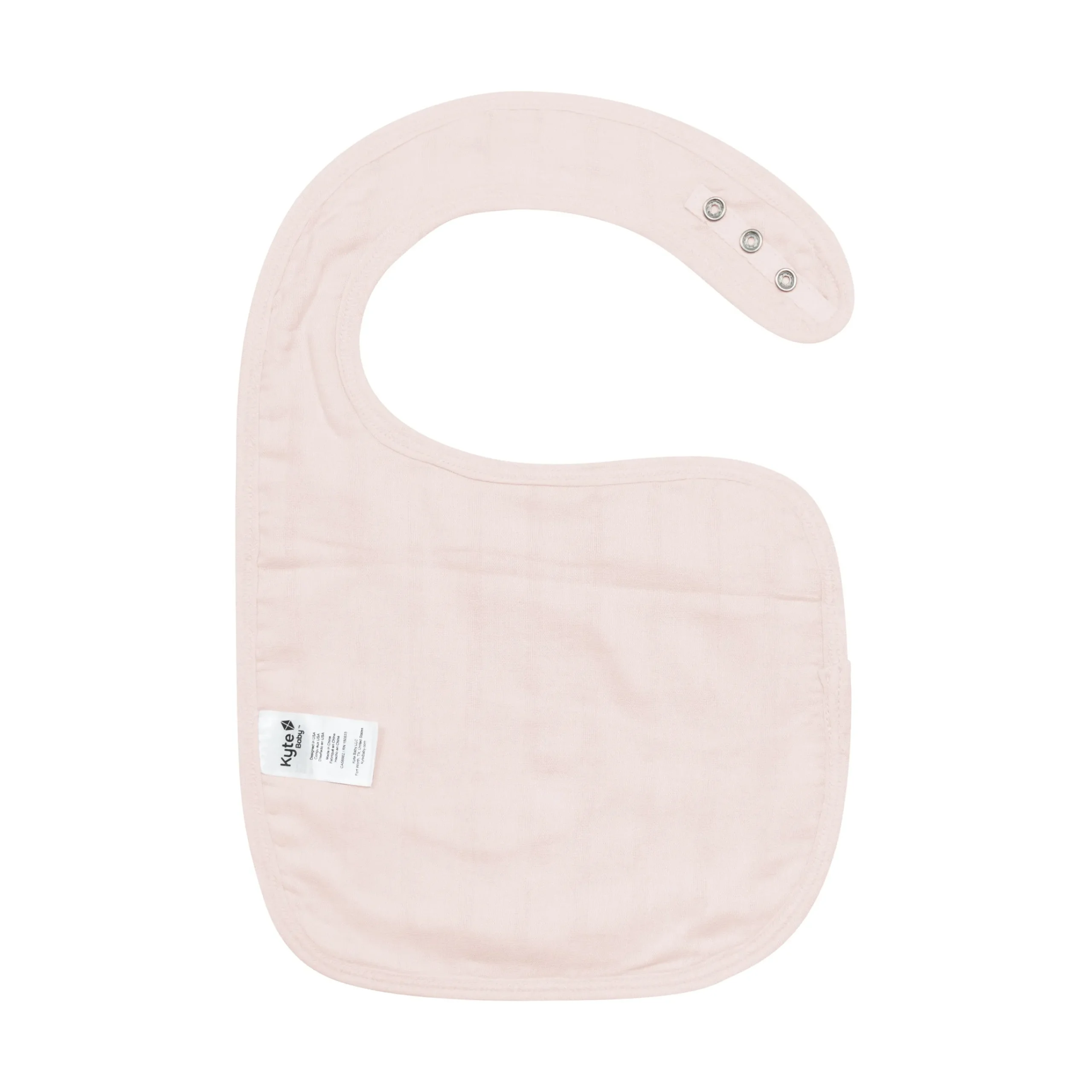 Kyte Baby Bamboo Muslin Bib in Blush Outlet