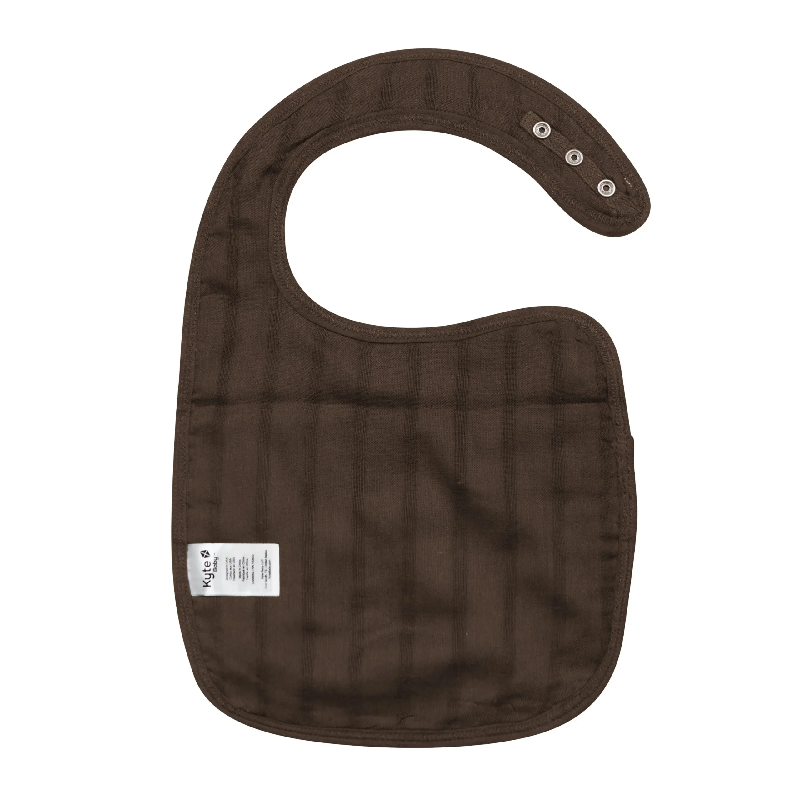 Kyte Baby Bamboo Muslin Bib in Espresso Online