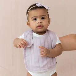 Kyte Baby Bamboo Muslin Bib in Wisteria Hot