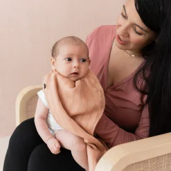 Kyte Baby Bamboo Muslin Burp Cloth in Fawn Hot
