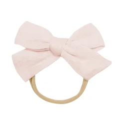 Kyte Baby Bamboo Muslin Medium Bow in Blush Outlet