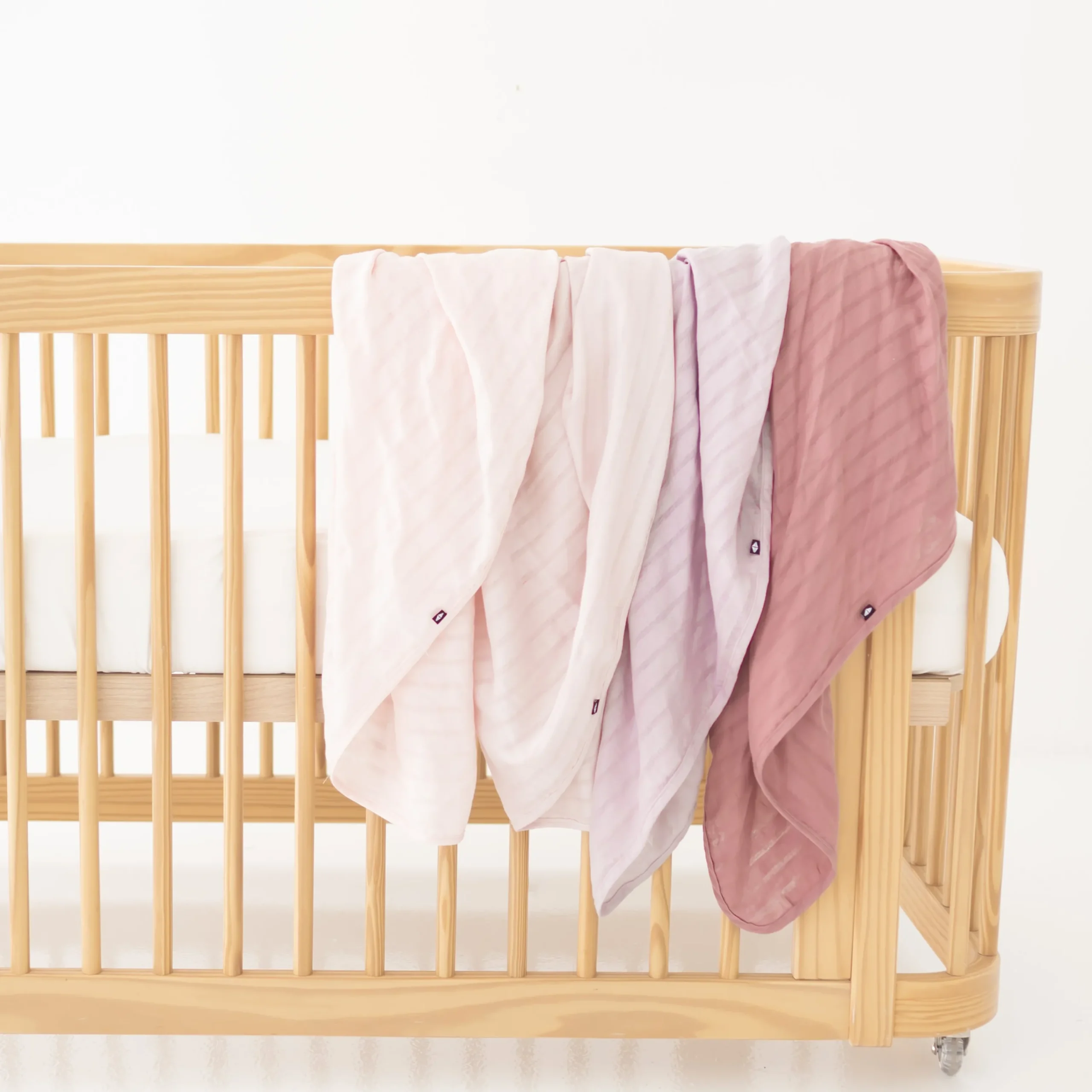 Kyte Baby Bamboo Muslin Swaddle Blanket in Dusty Rose