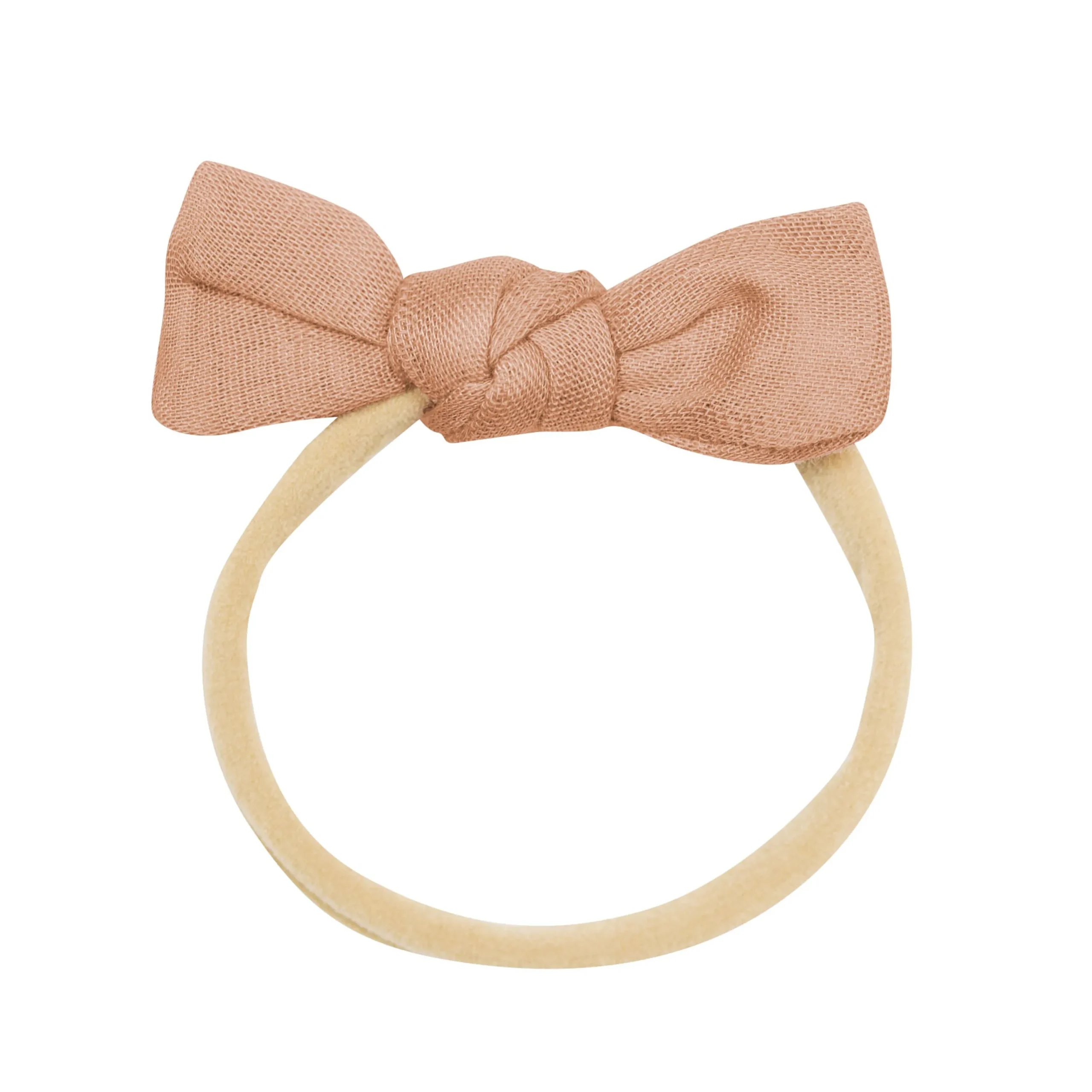 Kyte Baby Bamboo Muslin Tiny Bow in Fawn Online