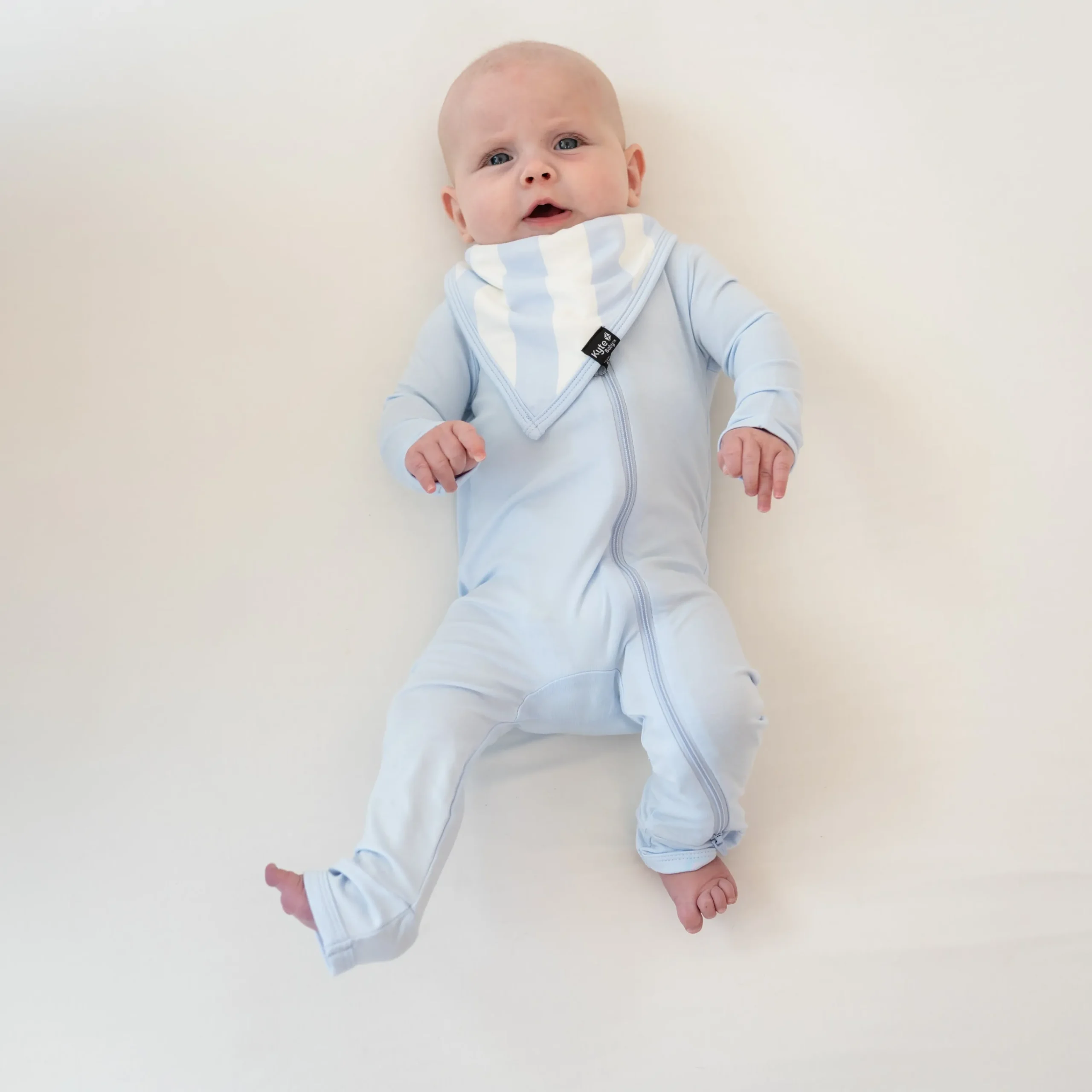 Kyte Baby Bib in Big Mist Stripe Hot