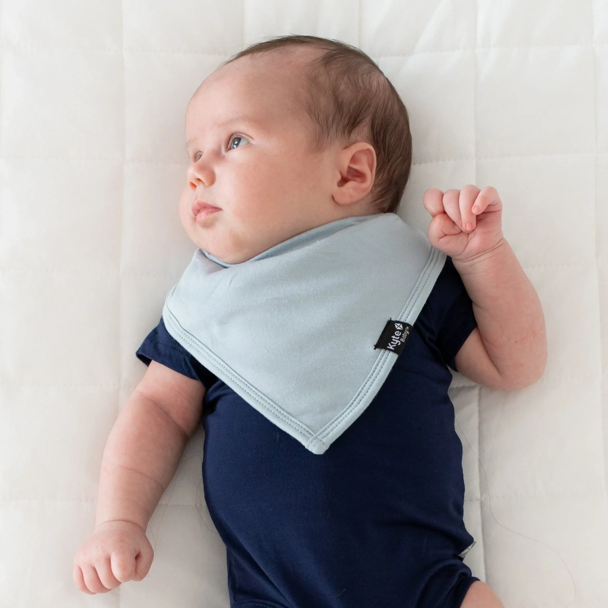 Kyte Baby Bib in Fog Hot