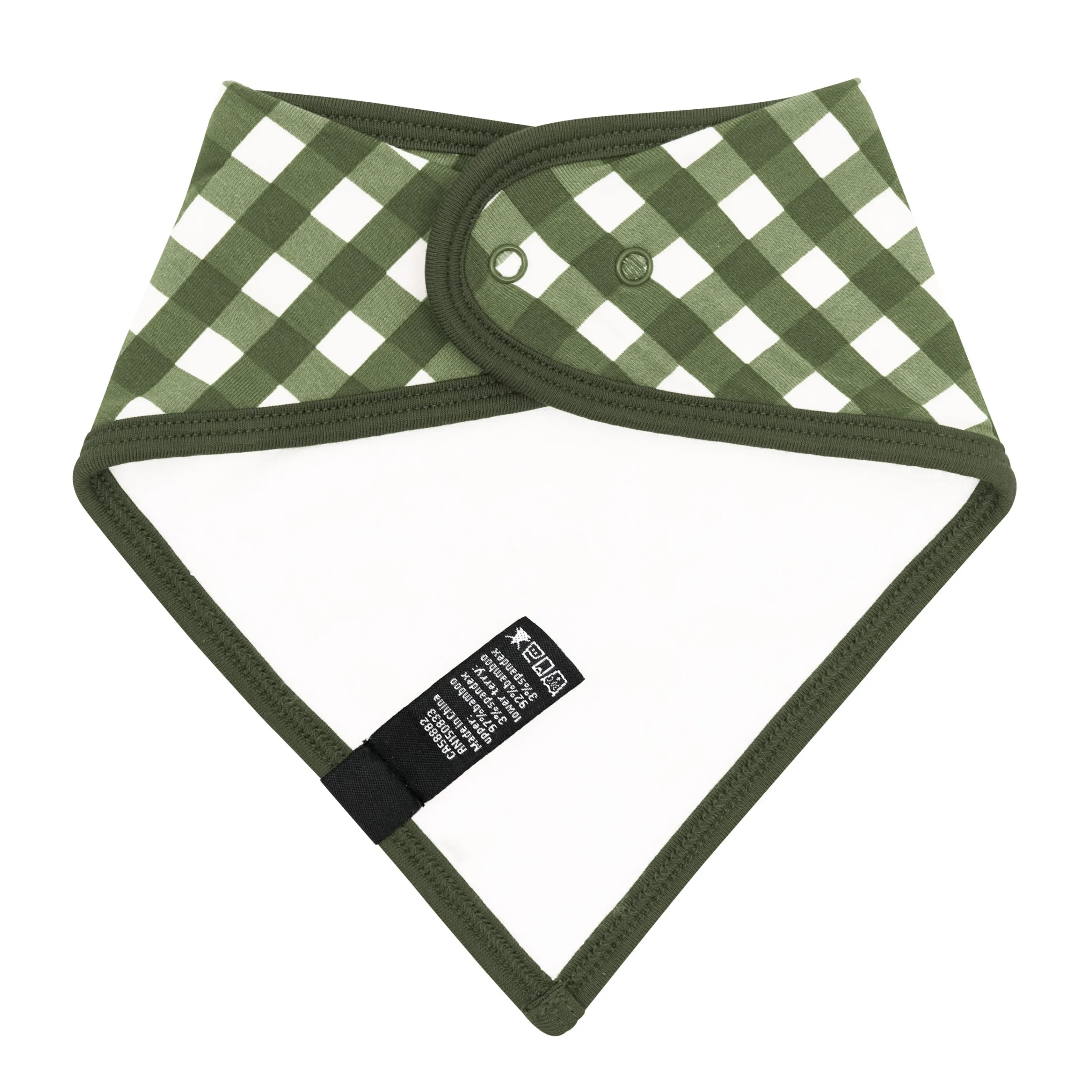 Kyte Baby Bib in Gingham Fir Best