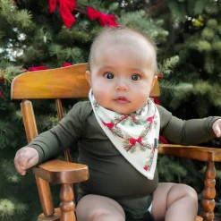 Kyte Baby Bib in Holiday Bow Sale
