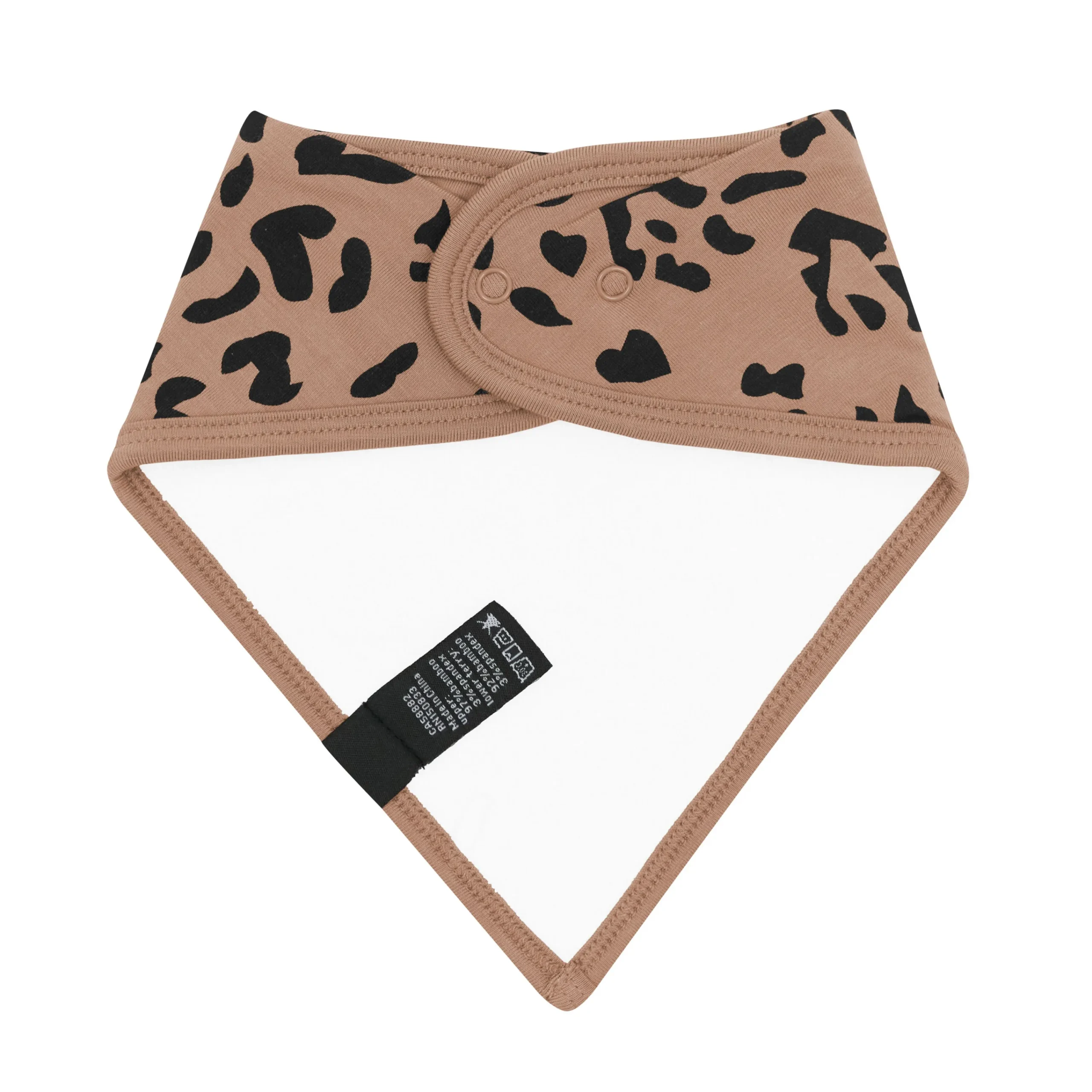 Kyte Baby Bib in Latte Leopard Hot
