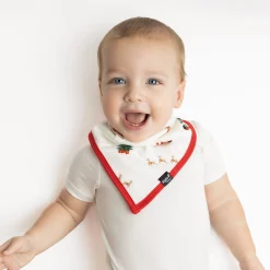 Kyte Baby Bib in Santa Sleigh Outlet