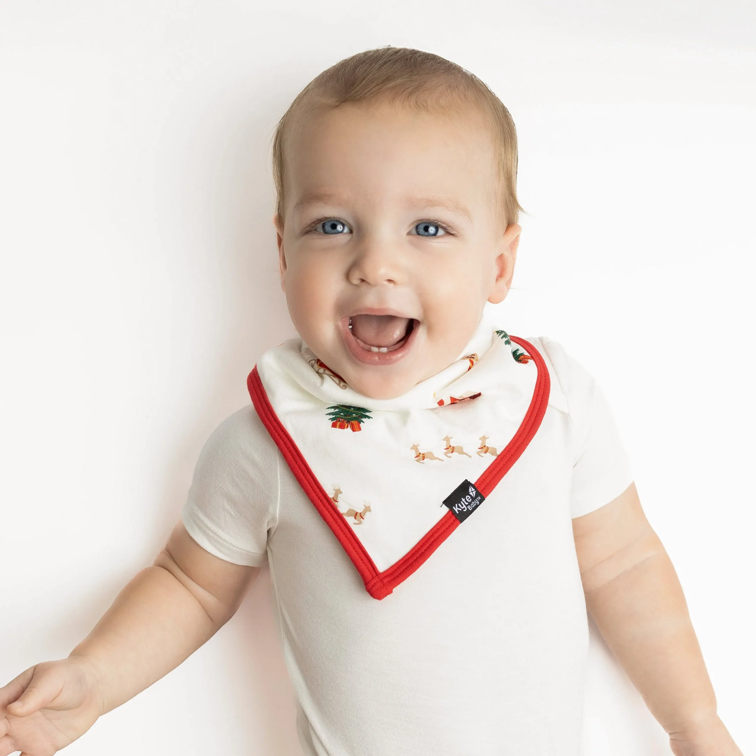 Kyte Baby Bib in Santa Sleigh Outlet
