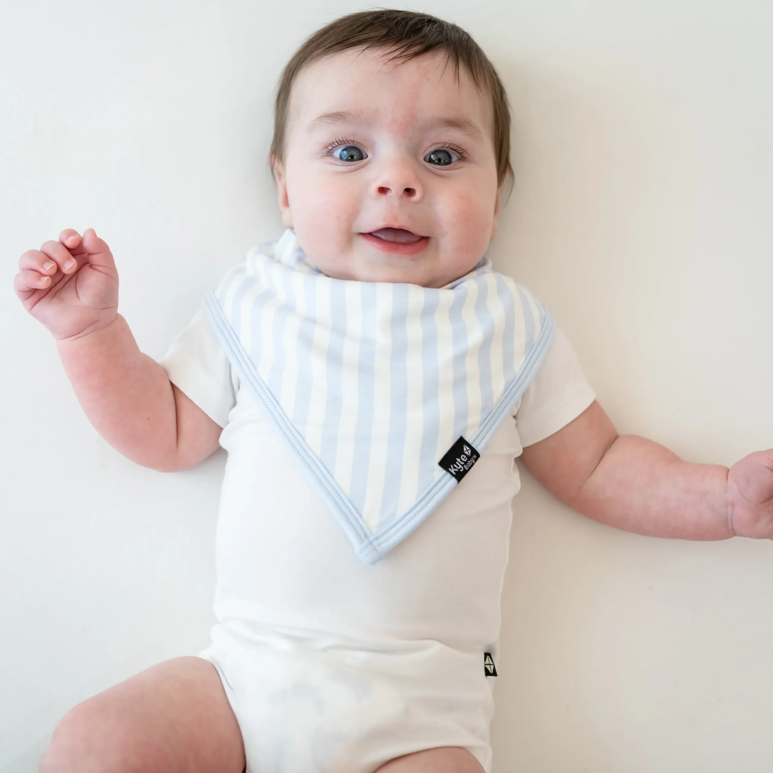 Kyte Baby Bib in Small Mist Stripe Hot